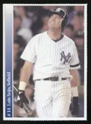 2000 New Jersey Star Ledger #14 Luis Sojo Perforated NJ Baseball Card