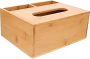 Ciieeo Wooden Tissue Case Multi Use Napkin Holder for Home Office Stylish Desktop Storage Box for Organizing Clutter Easy Access Towel Container for Cars Restaurants and More