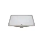 DEERVALLEY Undermount Bathroom Sink 18.11" Vitreous China Rectangular White