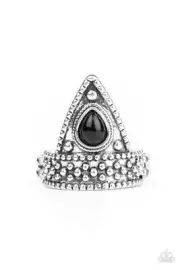 Paparazzi Ring- Tropical Escapade- Black Bead