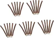 NUOBESTY 5sets Tree Bark Wooden Pencils Triangle Design for Boys and Girls Adults Bulk Pack for Camping Decor 6pcs*5