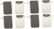 Baluue 2sets Foaming Soap Holder Loofah Sponge Soap Net Holder Set for Handmade Oil Soaps 4pcs*2