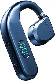 Ear Pieces for Cell Phone | Sweat Resistant Open Ear Earphones | LED Display Headphones, 5.3 Hours Playtime, HiFi Sound Hands-Sports Headset for Sport