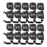 20x Stop Watch Digital Handheld Multi-Function Professional Electronic Chronograph Sports Stopwatch Timer Alarm Feature LCD Competition Referee