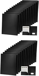 TEHAUX 2sets Sleek File Folders Card Slot A4 Size Receipt Folder Desk Organizer Legal-Size Document Holders 12pcs*2