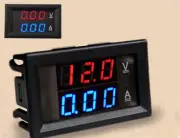 3pcs DC 100V 10A Voltmeter Ammeter LED Dual Volt Amp Meter Voltage Current Gauge