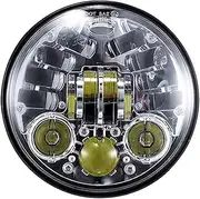 Motorcycle Headlight Projector LED Chrome Round Headlamp5.75 Angel Eye DRL Motorcycle Headlight For Harley Sportsters XG XR VRSCD For Dyna