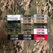 Custom Name Tape Embroidery Patch Brand Fold Tactics Military Hook and Loop