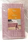 Our Table Textured, table cloth. red, white. 100% cotton , square, oval. BB&B