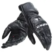 Dainese Druid 4 Leather Motorcycle Gloves Black/Charcoal Grey