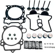 Cylinder Head Top End Valve Gasket Kit for Yamaha YFZ450 YFZ 450 ATV 2004 2005 2006 2007 2008 2009 Intake Center Exhaust Valves Spring Seal Lifter Collet Z1209