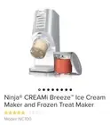 Ninja® CREAMi Breeze™ Ice Cream Maker Frozen Treat Maker - NC100 *free Shipping