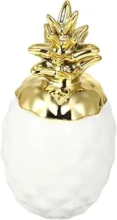 Gatuida 1pc Elegant Decorative Pineapple Ornament with Lid Chic Jewelry Storage Jar for Home Decor and Office Table Ornament Lovely Pineapple Adornment for Living and Study