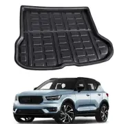Black Rear Boot Cargo Liner Trunk Floor Mat Carpets Tray Fit Volvo XC40 2017-20