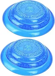 2 Pack Blue Dog Flying Disc Pet Molar Toys Interactive Throwing Toy for Large Dogs Pet Fetch Toy Sturdy Chew Toy for Outdoor Play