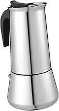 Generic 1pc Pot Coffee Pot Mocha Coffee Maker Drip Coffee Maker Espresso Stovetop Brewer Aluminum Coffee Pot Tea Kettle Cups Italian Coffee Maker Espresso Coffee Pot Stainless Steel