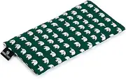 Yoga Studio Organic Elephant Eye Pillow - 23cm x 12/13cm, Organic Lavender & Linseed Scented Yoga Pillow for Tired Eyes, and Headaches