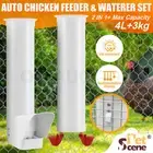 Chicken Bird Feeder Waterer Set Automatic Water Dispenser Poultry Coop 3KG Food