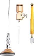 Aswalling Circular Glass Cutter with Suction Cup Adjustable Circular Glass Cutter Tool Kit with a Glass Cutter (40cm)