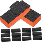 HONMEET 20Pcs Nail Sponge Block Portable Manicure Tool for Nail Shaping and Polishing Three Sided Fingernail File Buffing Block for Acrylic Care