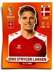 2022 FIFA WC Qatar Panini Sticker #254 DEN 7 JENS STRYGER LARSEN Brazil Edition
