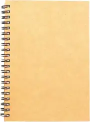 BGJRBY Spiral Sketch Book Large Notebook（Built-In Drawing Board） Kraft Cover Bla