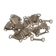 20pcs Sewing Hooks and Eyes Closure Set Copper Bronze