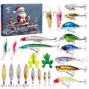 2024 Christmas Fishing Tackle Advent Calendar,24Days Surprise Countdown Calendar