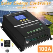 12V 24V 36V 48V MPPT 100A Solar PV Battery Regulators Solar Charge Controller AU
