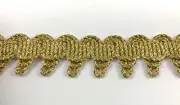 TRIMPLACE 1-1/2 inch Gold Metallic Gimp Decorative Trim 9 Yards