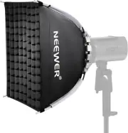 NEEWER 15.7"x15.7" Quick Setup Foldable Softbox Square with Diffusers/Honeycomb