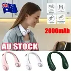 Portable 5Speed Neck Fan USB Rechargeable Lazy Neckband Bladeless Cooler 2000mVH