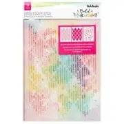 Vicki Boutin Bold And Bright Stencil Pack 3/Pkg-Diamond In The Rough (Pack of 3)