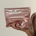 Large Capacity Makeup Bag Shiny Sequins Organizer Pouch Travel