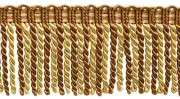 Bullion Fringe Trim with Knitted Header, Color# 08 - Toffee Brown [5 Yards]