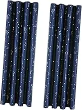 Yardenfun 1pair Adorable Printed Dinosaur Curtains Washable and Versatile Home for Living Room Bedroom and Nursery for Unique Window Treatments