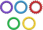 Shxupjn Fidget Bracelets,5X Educational Stylish Silicone Wristband - Quiet Silent Toys, Quiet Prizes Box Toys for School Girls in Classroom