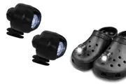 2Pcs Waterproof Shoes Lights Rechargeable 3-Mode-Black