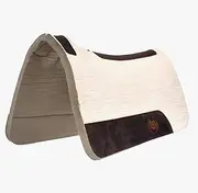 BLACK HOOF Steam Pressed Merino Wool Felt Contoured Pad 1 Inch Thick(31"" Length and 32"" Width), White
