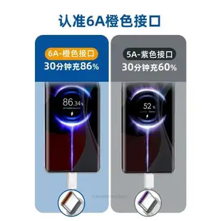 能適適用小米12s快充充電線12spro充電器線6A超級閃充67w手機米12sultra至尊加長2米數據線type充電套裝車載