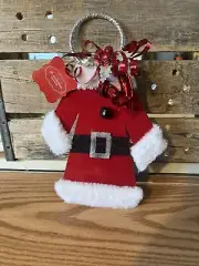 SANTA CLAUS DOORKNOB HANGER WITH JINGLE BELLS CHRISTMAS HOLIDAY New With Tags