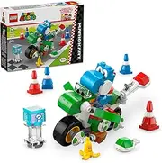 LEGO Super Mario: Mario Kart – Yoshi Bike Toy for 7+ Year Old Boys, Girls & Gaming Fans, Video Game Building Set with Nintendo Character Figure for Independent Play, Creative Kids Toys 72031