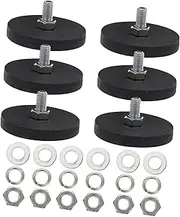 6pcs Coated Magnet Mounting Plate Heavy Duty Car Ceiling Light Holder Rubber Coated Magnets for Phone Magnet Plate
