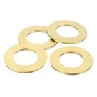 4Pcs Brass Flat Washer, M30 3/16"x1/16"x0.149mm Fenders Washers Assortment