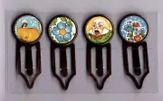 Graphic45 MOTHER GOOSE #102 Antique Copper (4) Metal Clips HANDMADE