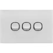 Acrylic 3 Gang Switch Plate 3 Gang Power Switch 2 Way