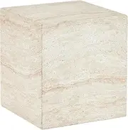 Cooper & Co. Lucia 43cm Travertine Look Side Table