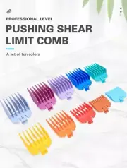Hair Clipper Trimmer Limit Comb 10pcs Guide Attachment Barber Clipper Comb