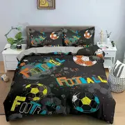 v454 Bed Sheets Basketball Bedding Set For Boy Bedroom Duvet Cover Comforter Covers Single Twin King Size Quilt Cover Home Textile 3-Piece Bedding Set
