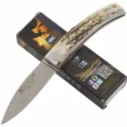 Joker Knives Becada Lockback Folding Knife Stag Bone Made in Spain